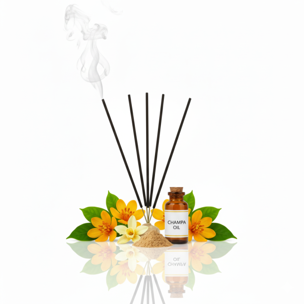 SATTVA kadzidło naturalne patyczki CHAMPA – kwiatowy aromat harmonii i radości ducha