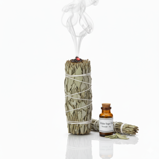 Naturalne kadzidło SZAŁWIA BIAŁA – pęczek oczyszczenia i harmonii ducha