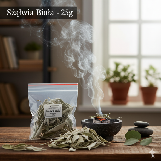 Szałwia Biała 25g – naturalne kadzidło do oczyszczania przestrzeni i energii