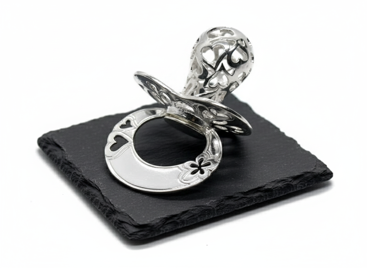 Srebrny smoczek pr. 925 – na pierwszy ząbek | Linia BABY SILVER™