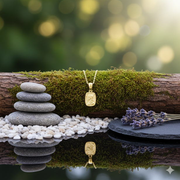 Srebrny medalik z wizerunkiem Jezusa Chrystusa pr. 925 z łańcuszkiem – symbol wiary i zbawienia