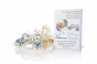 Obrazek 3D z bucikami CARMANI CRYSTALS – Pamiątka Chrztu Świętego | Linia BABY SILVER™