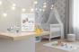 aranżacja Obrazek 3D z bucikami CARMANI CRYSTALS – Pamiątka Chrztu Świętego | Linia BABY SILVER™