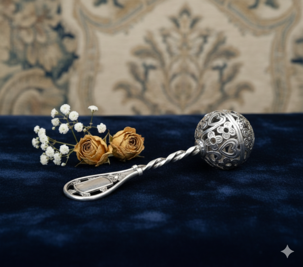 okazałość Grzechotka ze srebra pr. 925 – 14,5 g | Linia BABY SILVER™