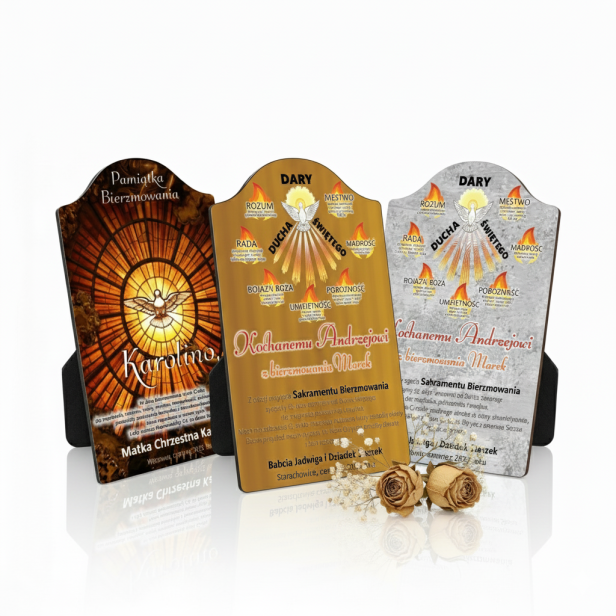 Pamiątkowa statuetka z okazji Bierzmowania – Prezent na Bierzmowanie | Linia AUREA CLASSIC™
