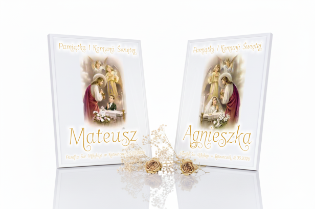 Pamiątkowa statuetka na I Komunię Świętą – Pamiątka obraz | Linia AUREA CLASSIC™