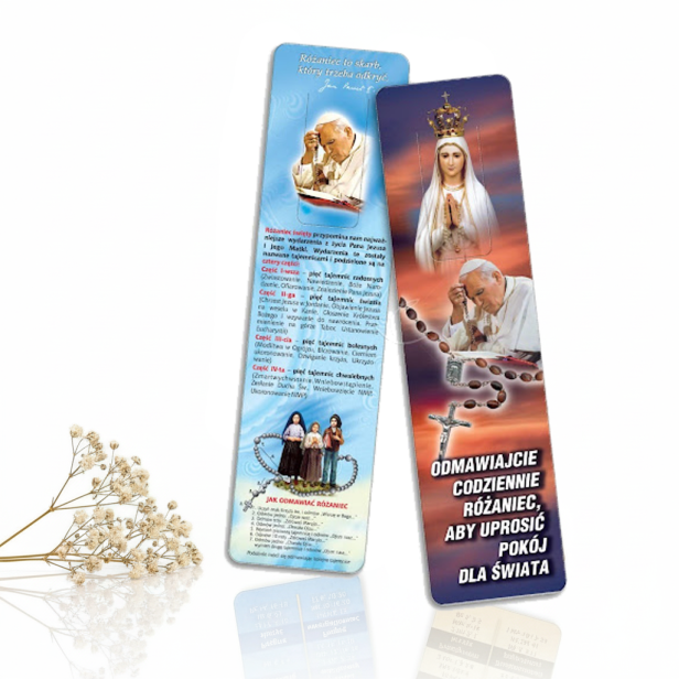 Zakładka do książki – „Odmawiajcie codziennie różaniec” | Dewocjonalia i prezenty religijne