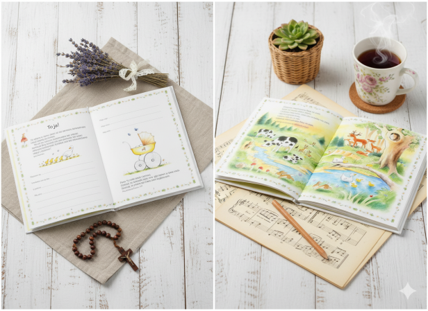 spojrzenie wewnątrz -  Dla malucha – Zestaw 3 książeczek: Moja Biblia, Mój album, Moje modlitwy