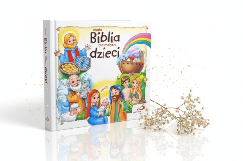 Mała Biblia dla małych dzieci z grawerem – pamiątka Chrztu Świętego i Komunii