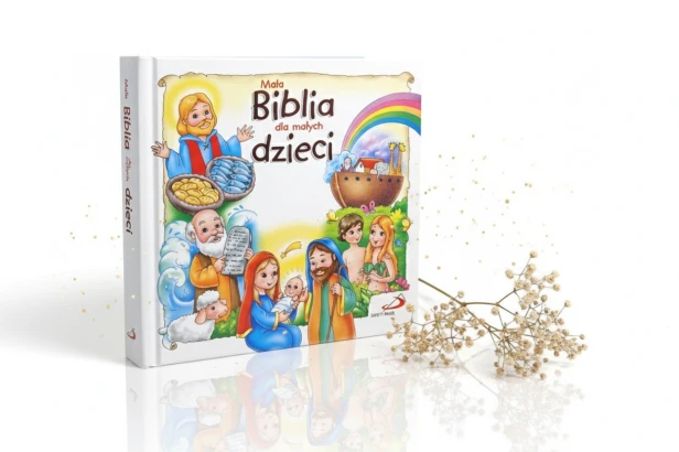 Mała Biblia dla małych dzieci z grawerem – pamiątka Chrztu Świętego i Komunii