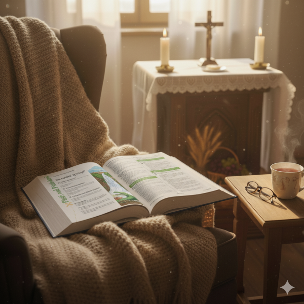 spojrzenie wewnątrz - Pismo Święte dla młodych – Biblia Tysiąclecia „z papugą” z grawerem | Biblia dla dzieci i młodzieży