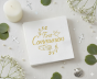Serwetki komunijne „First Communion” – 20 szt. | Dekoracja stołu