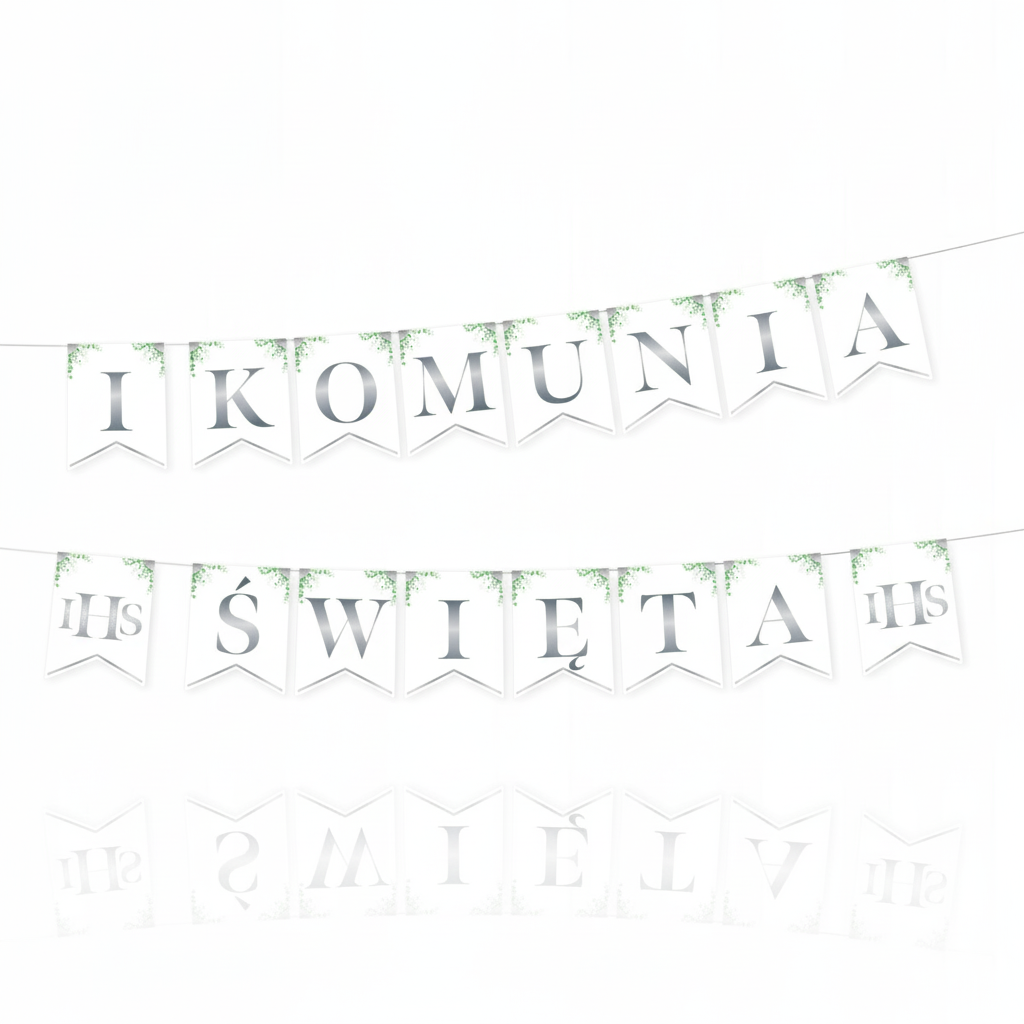 Girlandy i Banery na Chrzest i Komunię Świętą