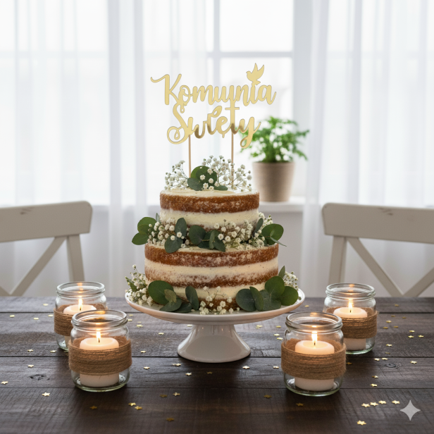 Topper okazjonalny KOMUNIA ŚWIĘTA - Dekoracja