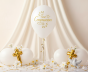 Balony komunijne „FIRST COMMUNION” – 5 szt. (lateksowe 30 cm)