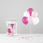 Zestaw balonów CHRZEST ŚWIĘTY – ROYAL PINK - 6 szt. (lateksowe 30 cm)