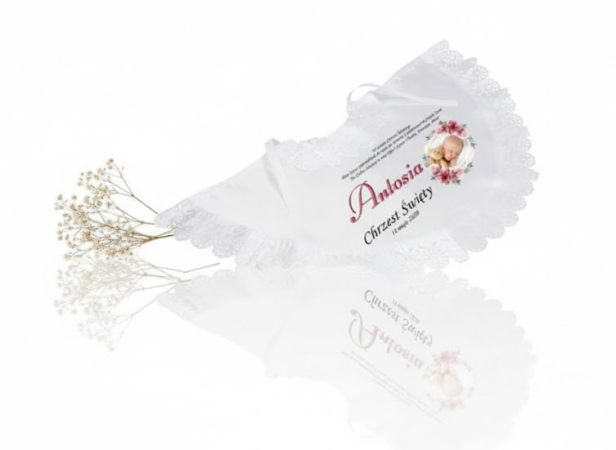 Szatka na Chrzest – Linia PURE HIMMELI Pastel Rose