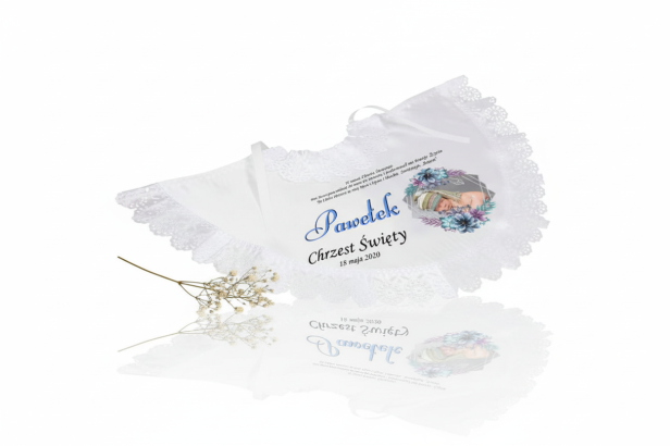 Szatka na Chrzest – Linia PURE HIMMELI Pastel Blue