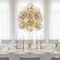 Balony GOLD CHROM z konfetti – zestaw 4 szt. (lateksowe 30 cm)