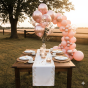 Balony ROSE GOLD CHROM z konfetti – zestaw 10 szt. (lateksowe 30 cm)