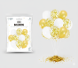 Balony BIAŁY & GOLD z konfetti – zestaw 10 szt. (lateksowe 30 cm)