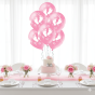 Balony „Stópki” różowe – zestaw 6 szt. (lateksowe 30 cm)
