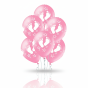 Balony „Stópki” różowe – zestaw 6 szt. (lateksowe 30 cm)