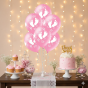 Balony „Stópki” różowe – zestaw 6 szt. (lateksowe 30 cm)
