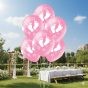 Balony „Stópki” różowe – zestaw 6 szt. (lateksowe 30 cm)