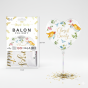 Balon foliowy „Chrzest Święty – Anioły” serce – 45 cm
