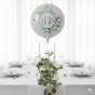 Balon foliowy „IHS Eukaliptus Srebrny” – 45 cm