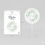 Balon foliowy „IHS Eukaliptus Srebrny” – 45 cm