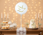 Balon foliowy „Gołąbek z listkami” – okrągły, 45 cm