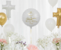 Balon foliowy Pierwsza Komunia Święta – „Chleb” (okrągły 45 cm)