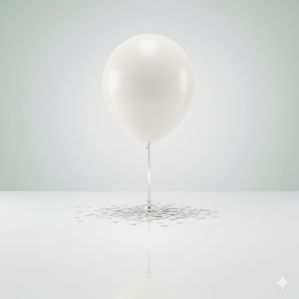 Balon biodegradowalny „Biały Perłowy” – lateksowy 30 cm
