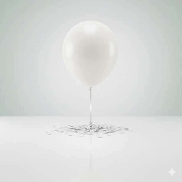 Balon perłowy biały – delikatny połysk i wykończenie