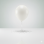 Balon biodegradowalny „Biały Perłowy” – lateksowy 30 cm