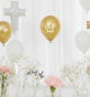 Balon „Chrzest Święty – Glossy Gold” – lateksowy 30 cm (biodegradowalny)