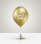 Balon „Chrzest Święty – Glossy Gold” – lateksowy 30 cm (biodegradowalny)