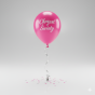 Balon „Chrzest Święty – Pastel Pink” – lateksowy 30 cm (biodegradowalny)