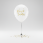 Balon „Chrzest Święty – Pastel White” – lateksowy 30 cm (biodegradowalny)