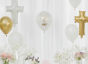 Balon „IHS Chalice & Scripture” – lateksowy 30 cm (biodegradowalny)