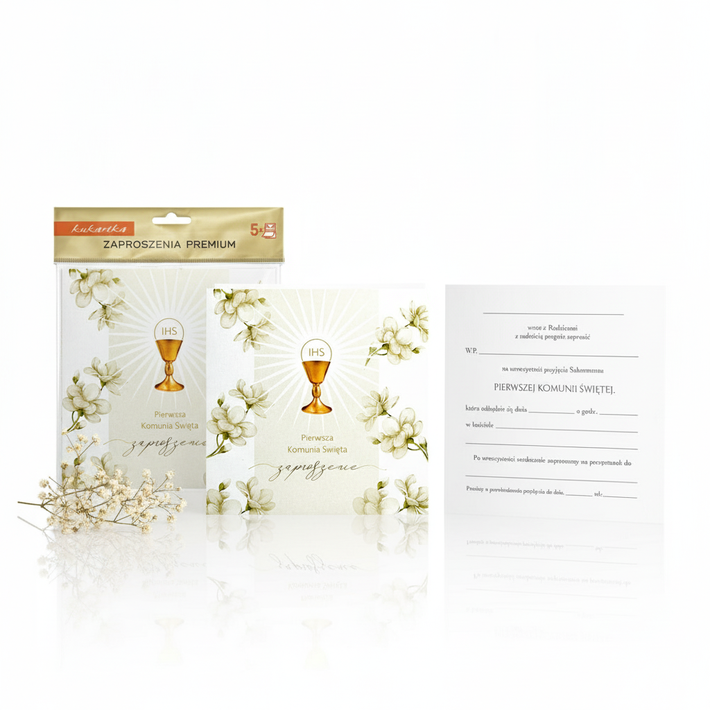 Zaproszenia na Chrzest, Komunię i Bierzmowanie