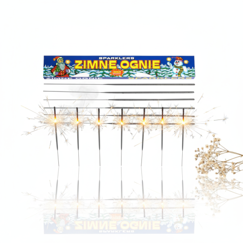 Zimne Ognie Premium 16,5 cm – komplet 7 szt. (bezpieczne, iskrzące)