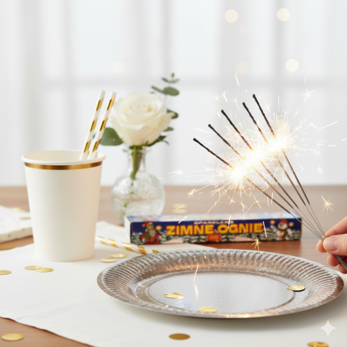 Zimne Ognie Premium 16,5 cm – komplet 7 szt. (bezpieczne, iskrzące)