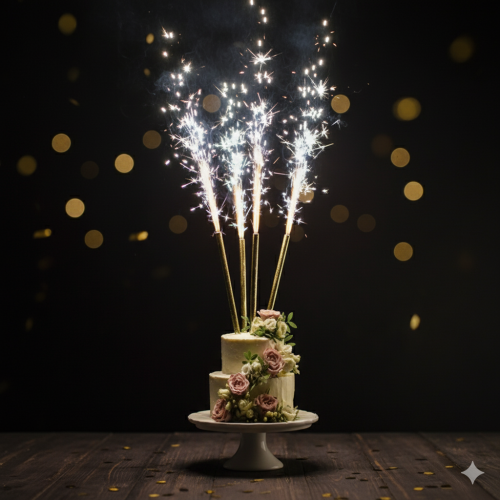 Fontanna Tortowa Premium – złota 25 cm