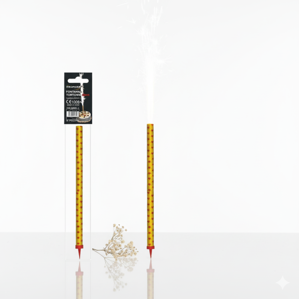 Fontanna Tortowa Premium – złota 25 cm