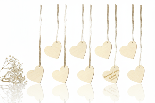 Drewniane Serduszko z Grawerem – Personalizowane 6×5 cm