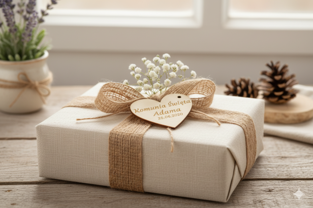 Drewniane Serduszko z Grawerem – Personalizowane 6×5 cm