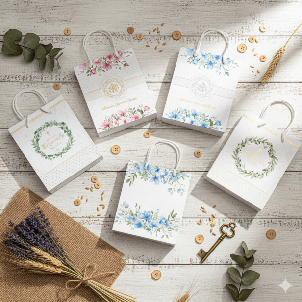 Torebka Prezentowa XL – I Komunia Święta (30 × 36 cm)